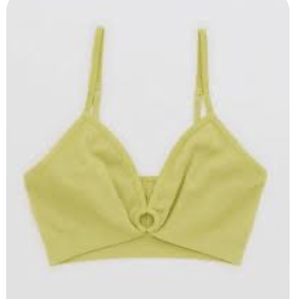 aerie ribbed plunge bra